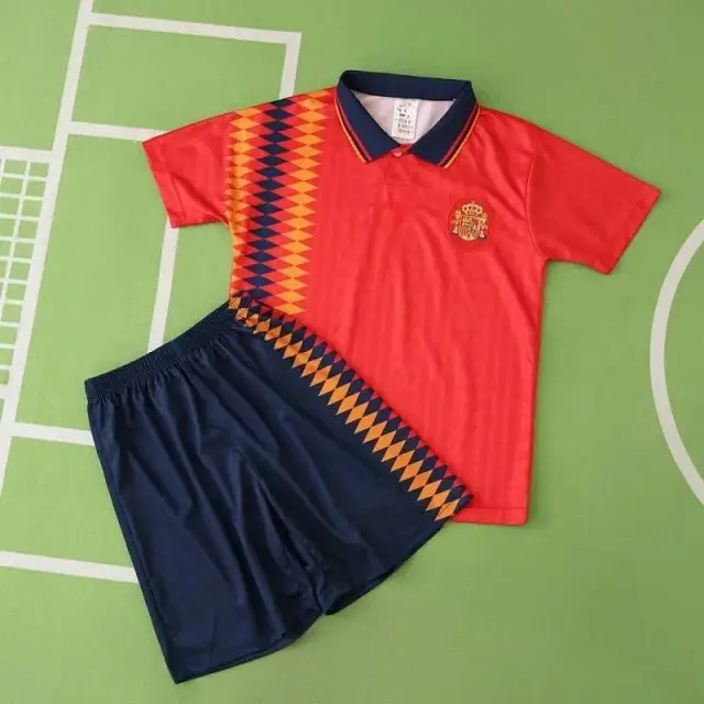 1994 season Spain home retro Kids kit