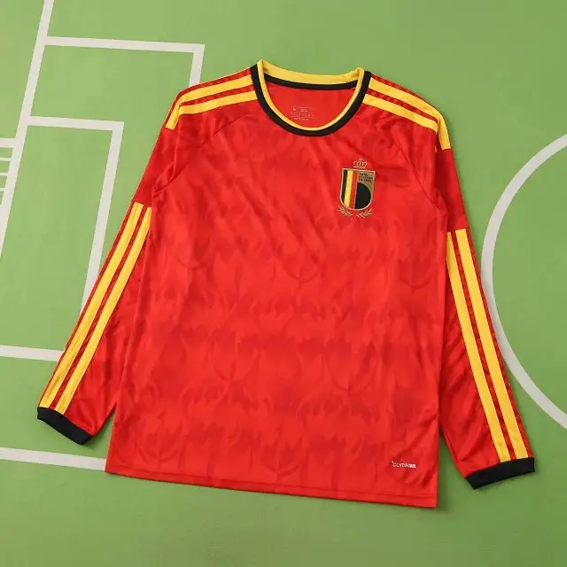 2026 FIFA World Cup Belgium home Long sleeved Fan version