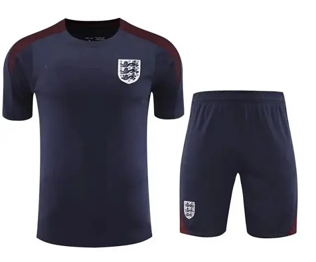 2425 England Training clothes suit Short sleeve Fan version