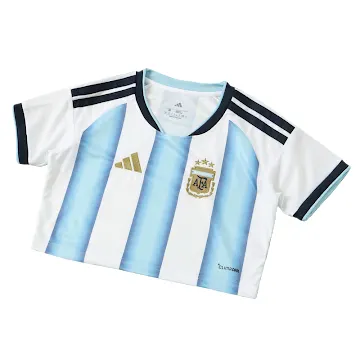 2026 FIFA World Cup Argentina Home Cropped Jersey