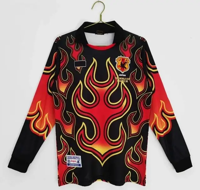1998 Japan Goalkeeper goalkeeper long seleeve retro Fan version