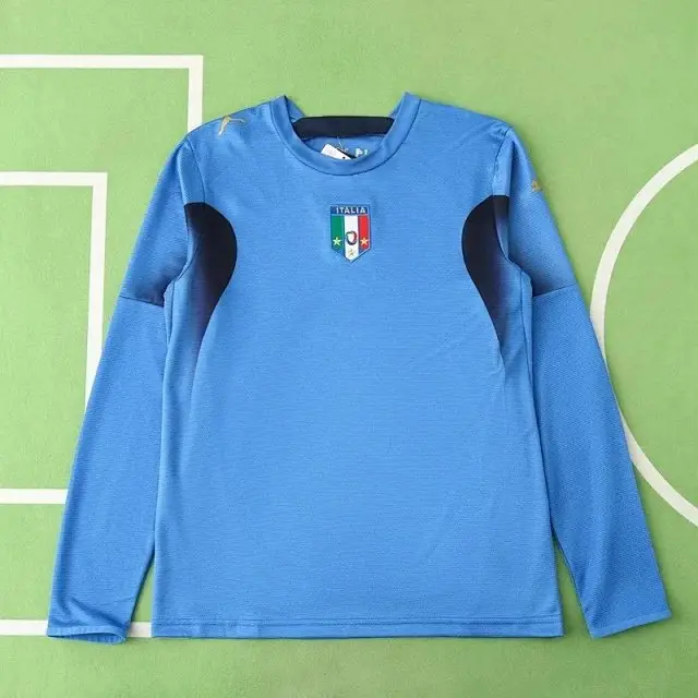2006 season Italy home Long sleeved retro Fan version