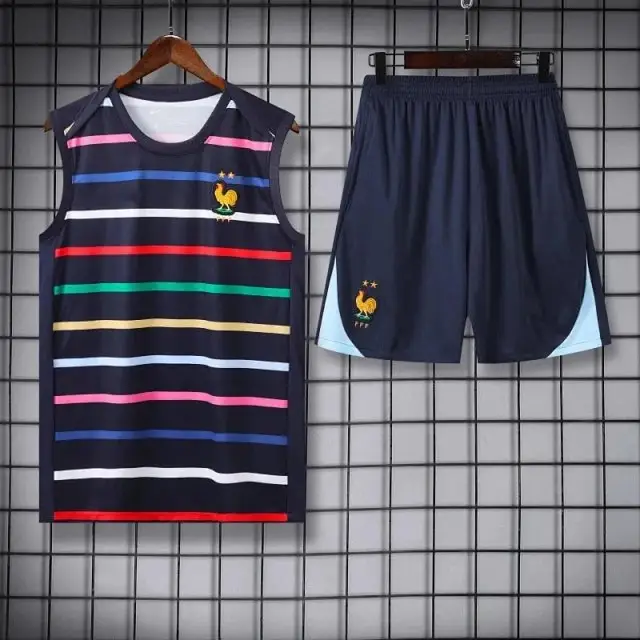 2425 France Training clothes suit vest Fan version
