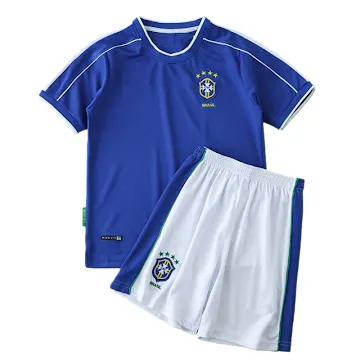 1998 Brazil away retro Kids kit