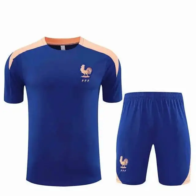 2526 season France Training clothes suit Short sleeve Fan version