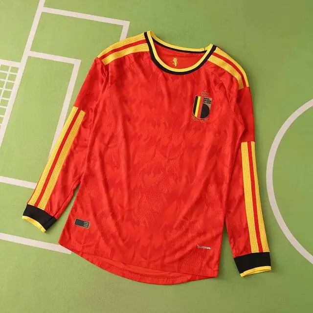 2026 FIFA World Cup Belgium home Long sleeved Player version