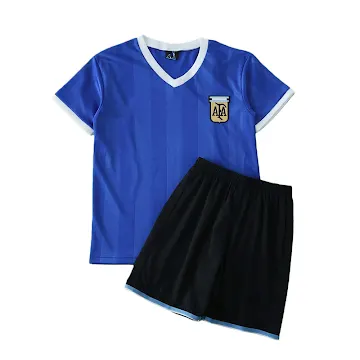 1986 Argentina away retro Kids kit