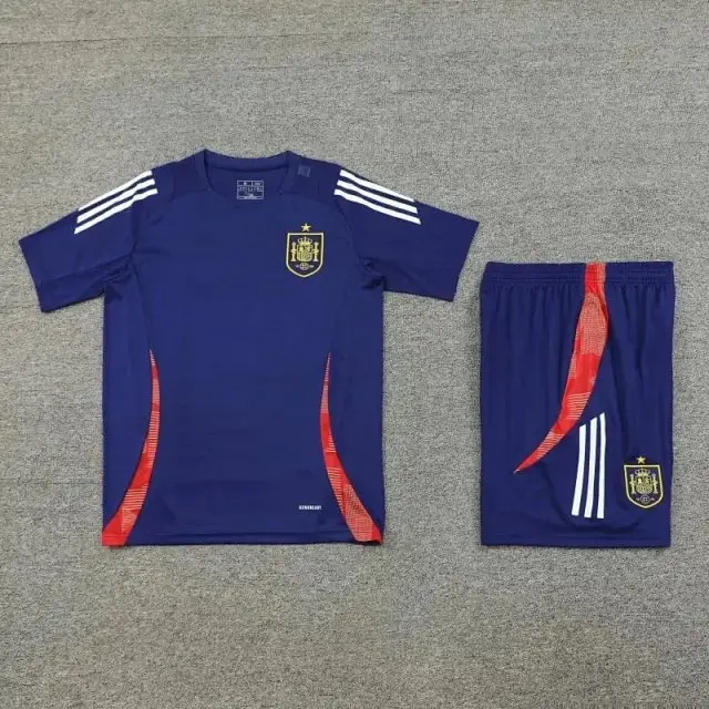 2425 Spain Training clothes suit Short sleeve Fan version