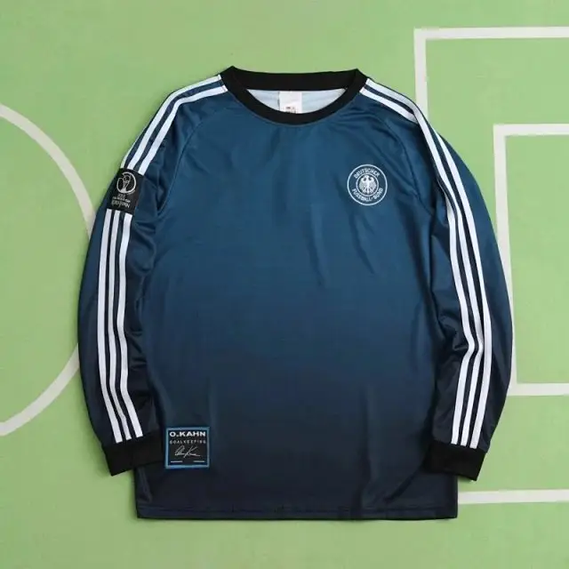 2002 season Germany goalkeeper Long sleeved retro Fan version