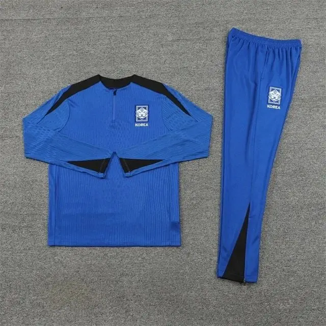 2425 Republic of Korea blue Training suit set