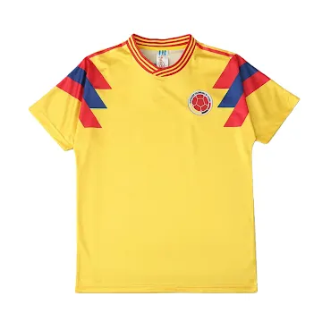 990 season Colombia home retro Fan version