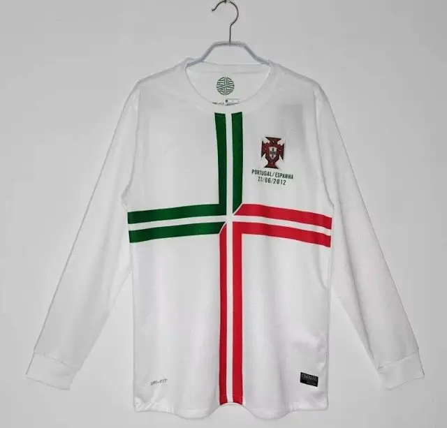 1213 season Portugal away Long sleeved Retro Fan version