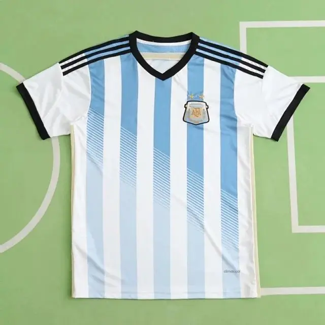 71、2014 season Argentina home Retro Fan version