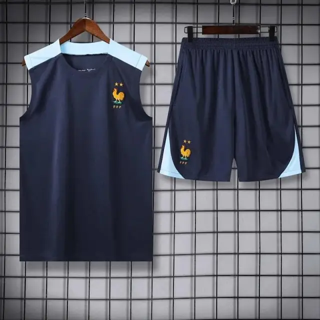 2425 France Training clothes suit vest Fan version