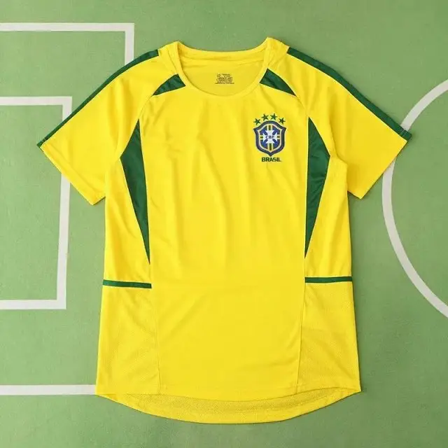 2002 season Brazil home retro Fan version