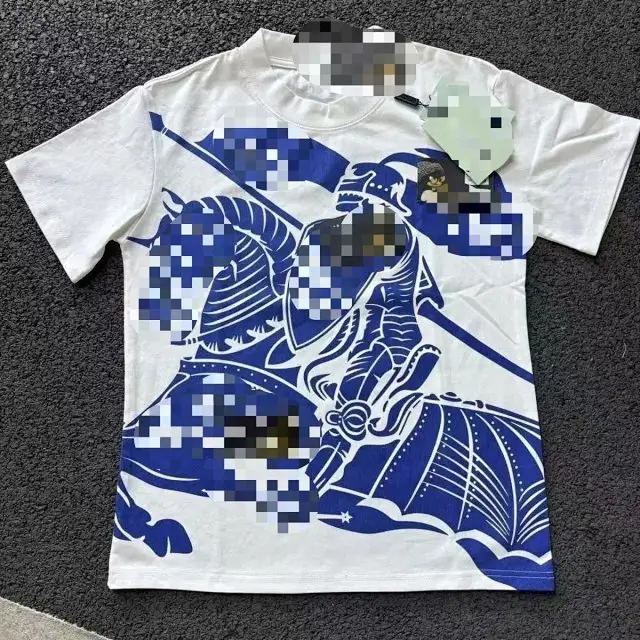 Burberry Equestrian Print Short Sleeve T Shirt