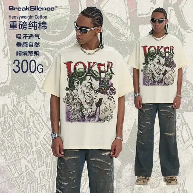 American Retro Anime Heavyweight Distressed T-Shirt