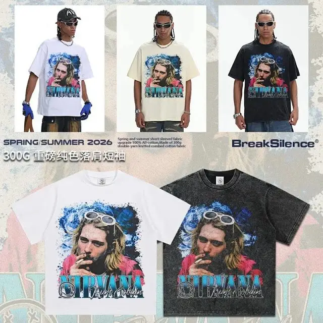 2025 Spring & Summer Heavyweight Cotton Short-Sleeve T-Shirt