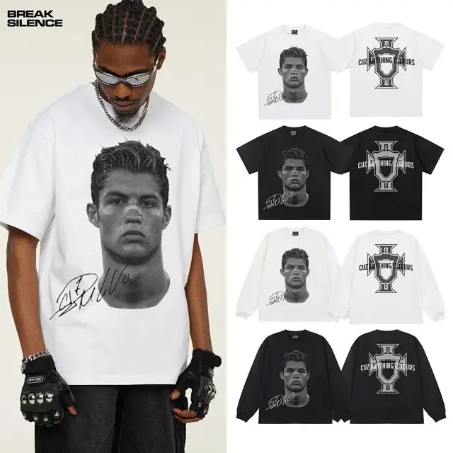 2025 Cristiano Ronaldo Stunning 300g Printed Short-Sleeve T-Shirt