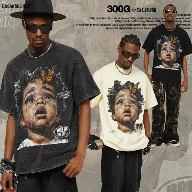 2025 Retro Pure Cotton Couple Short Sleeve T-Shirt