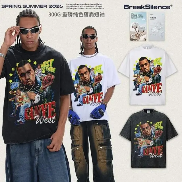 2026 Summer Men's Cotton Streetwear Short Sleeve