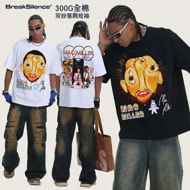 Mac Miller New Loose-Fit Short Sleeve for Men