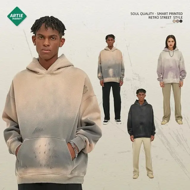 YKK Zipper Cotton Hoodie for Autumn and Winter