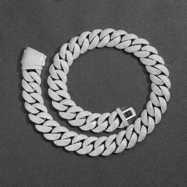 Cuban chain necklace (mosianite passes diamond tester)