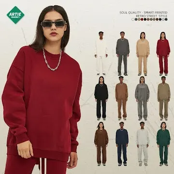 2026 Fall Winter Men's Fleece Crewneck Sweatshirt