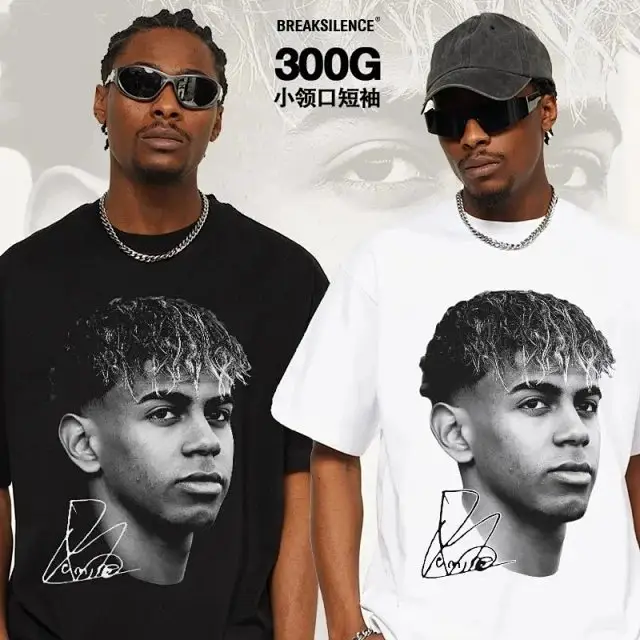 2025 American Retro Men's 100% Cotton Printed Short Sleeve T-Shirt