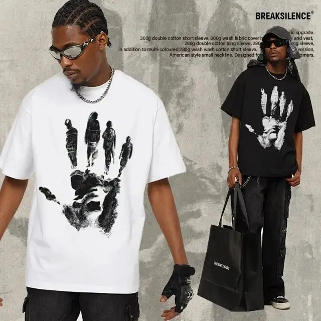2025 Summer Graffiti Print Men's Short Sleeve T-Shirt